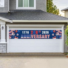 Ushinemi 250th Anniversary USA Banner 1776-2026 9.8 x 1.6 ft, red-white-blue