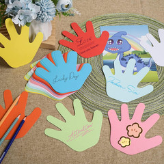 360 PCS Hand Cutouts Paper Shape Assorted Color Handprint Blank Creative DIY