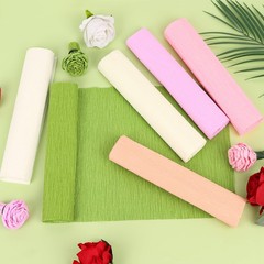 Crepe Paper Rolls Sheets Floral Wires Tapes Flower Making Craft Light 6 Colors