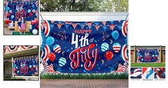 71×44 Inch Large Patriotic Banner for 4th of July & Flag Day Celebrations