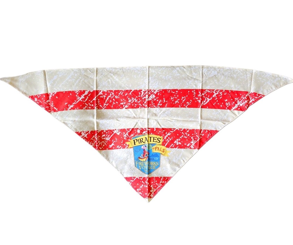 12 DISNEY Magic Kingdom PIRATES & PALS Fireworks Show Bandana CAPT HOOK