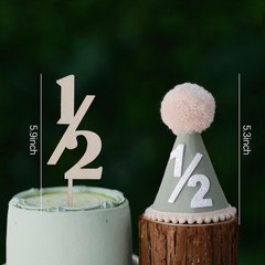 1/2 Birthday Decorations «Half Way to One» Baby 6 Months Banner Half Year NEW
