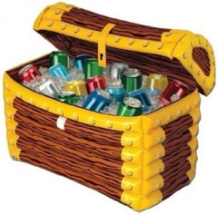 Beistle Inflatable Treasure Chest Cooler 17″ x 24″ 50988 New In Box
