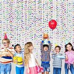 Glitter Colorful Confetti Garlands Hanging Rainbow Star Backdrop Fiesta Party…