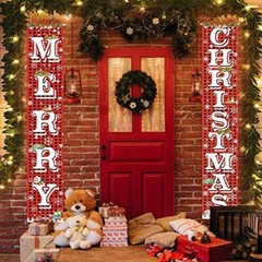 Vintage Christmas Decorations Outdoor Yard Banner Sign Holiday Party Supplies