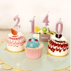 5th Birthday Candle Five Years Pink Happy Number 5 5,