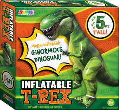 62in Giant T-Rex Dinosaur Inflatable, Over 5ft Tall, Party Decor & Pool Toy Gift