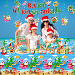 Baby It’S Warm outside Decorations-July Christmas Decorations Dinnerware Set Pap