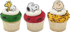 Peanuts® Cupcake Rings, 24 Peanuts® Snoopy®, Charlie Brown, Woodstock® Cupcake D