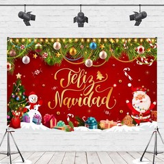 Feliz Navidad Christmas Decorations Feliz Navidad Banner for Holiday Christma