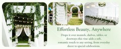 3Pcs Fake Eucalyptus Vines, 6.5FT Silk Ivy Garland, Odorless Lush Green Leaves