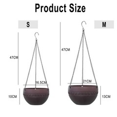 Flower Pots Balcony Wall Decoration Hanging Flowerpot Plastic Self-Watering