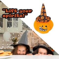Pumpkin Soft Toy Halloween 23cm x 16cm Black X 1