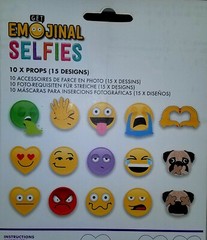 SELFIE Photo Picture PROPS Emoji GET EMOJINAL – 10 fun props with 15 designs