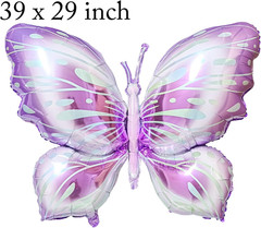 7Th Birthday Decorations for Girls – Butterfly Theme Party Supplies with Butterf