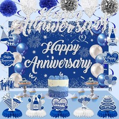 Happy Anniversary Decorations, Wedding Anniversary Decorations- Anniversary B…