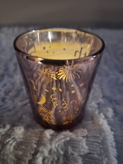 50th Birthday/Anniversary/Retirement Party Celebrate 12Glass Candle Holders Pink