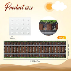 6 Pcs Express Train Party Decoration Railroad Track Aisle Runner 24 Inch X 10 Ft