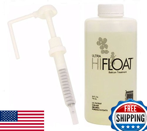 Hi-Float Company Ultra Hi-Float Balloon, 24 oz, Multicolor, with Pump