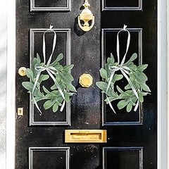6.2ft Artificial Lambs Ear Greenery Vine Flocked Lambs Ear Garland Soft Faux