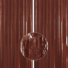 Reusable Foil Tinsel Curtains – 3.3×6.6 ft Brown Backdrop for Parties & Weddings