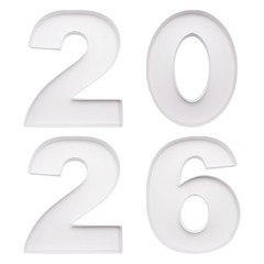12 Inch Fillable Cardboard Numbers 2026 Charcuterie Tray Graduation White