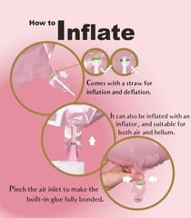 SUWEN 40 Inch Pink Large A Letter Balloons Big Foil Helium Letter Balloons A-Z