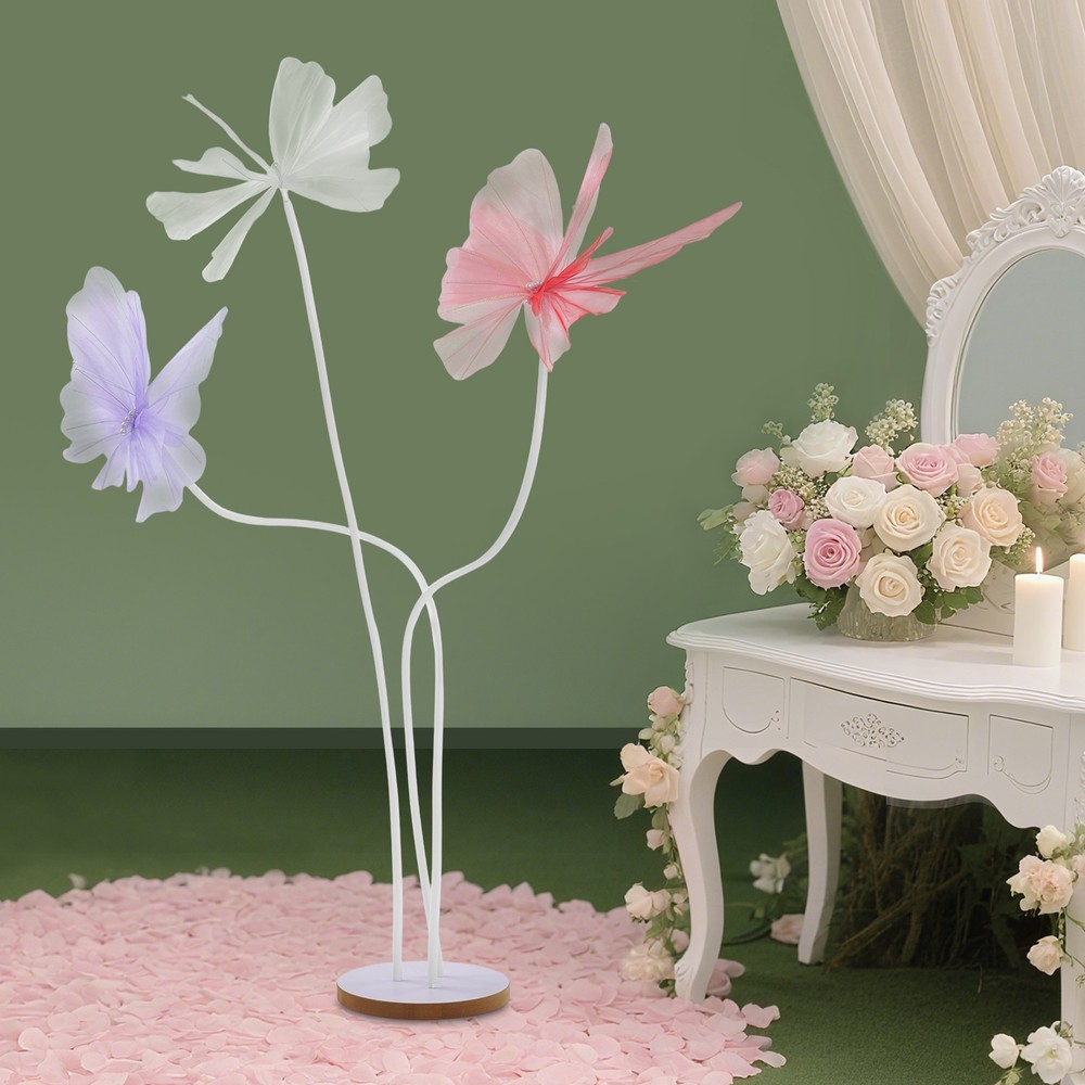 Artificial Giant 3-head Butterfly Decorations for Indoor/Outdoor Wedding Decor