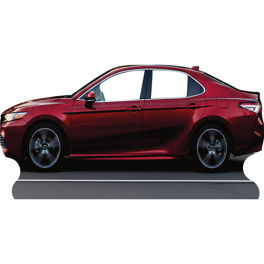 SS11342 Modern Red Sedan Car Stand In Cardboard Cutout Standee Standup
