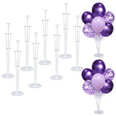 8 Set Balloon Stand Kit – Table Centerpiece Sticks & Bases for Party Decor, Birt