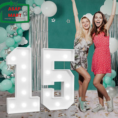 Marquee Numbers Large 15Th-Birthday Decorations: 3Ft Light up Number 15 Birthday