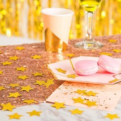 Glitter Five Stars Confetti Wedding Party Decor and Table Decor, 1.2’’ in Dia…