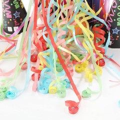 20Pack No Mess streamers,Romantic Colorful Hand Throw Streamers Poppers