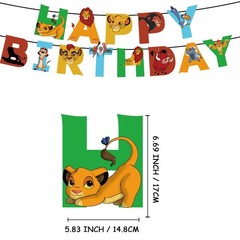 The Lion King Birthday Party Decor Supplies Banner for Kids Gifts Decorations