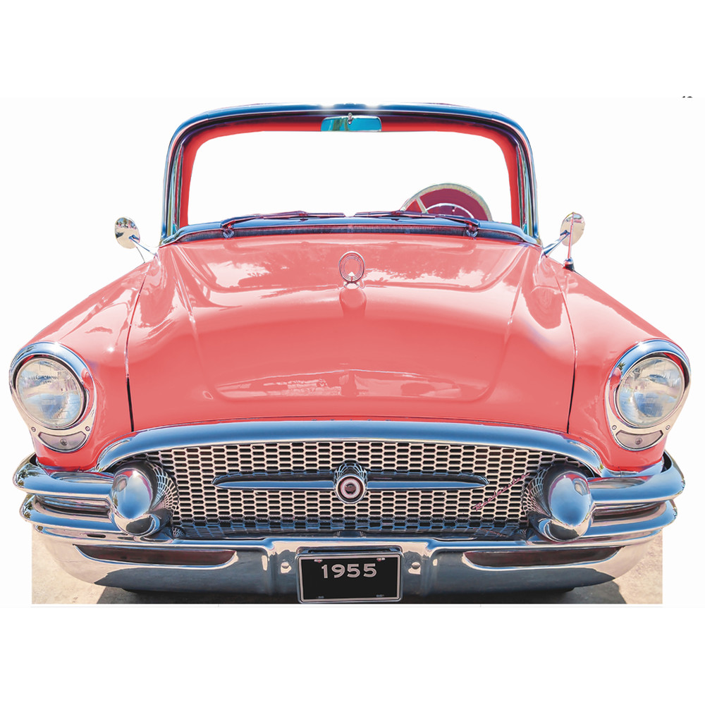 SS11042 Classic Pink Car Coupe 1955 Stand in Cardboard Cutout Standee Standup