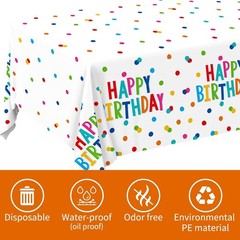 Happy Birthday Decorations: Birthday Party Supplies Set – Birthday Dots Desig…