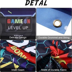 34 Pieces Gamer Birthday Decorations Video Game Party Supplies Set Including Hap