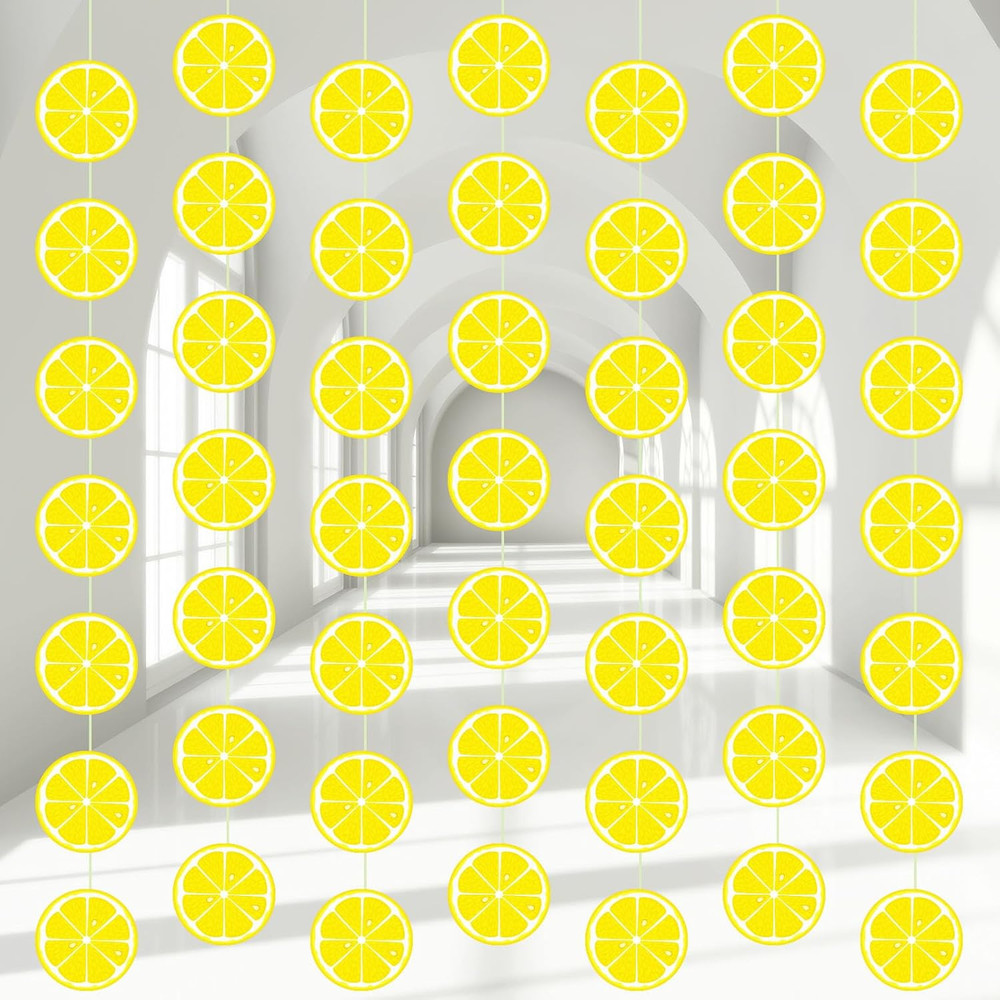 8 Packs Lemon Party Banner Decorations Graduation Lemonade Bar Decor Lemon Paper