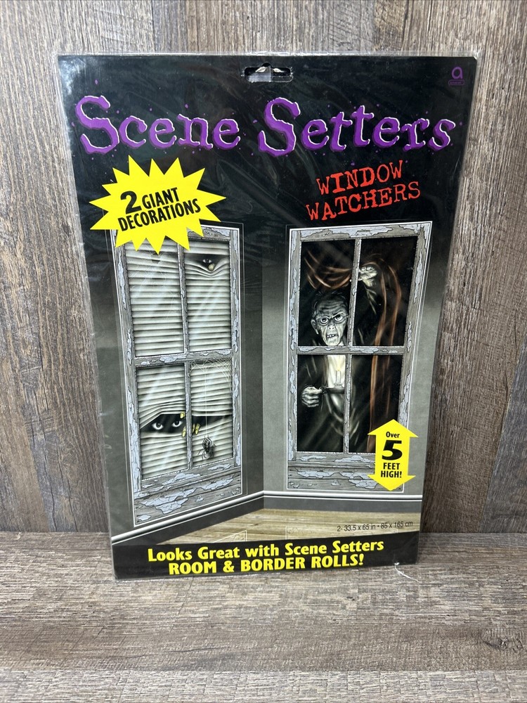 Scene Setters Creepy Chamber Room & Border Rolls Decorations Halloween