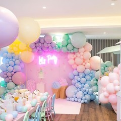 Pastel Balloons 100pcs 12 Inch Pastel Rainbow Latex Balloons for Baby Shower …