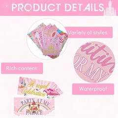20 Pcs Princess Party Sign Decorations – Cute Pink Directional Wall Decor