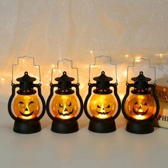 Halloween Pumpkin Lanterns Hanging LED Lights Lamp Spooky Decorations for Home