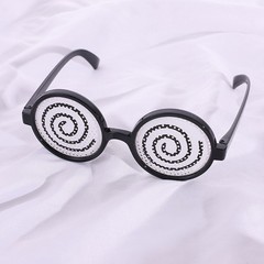 Creative Gift for Kids&Adults Vertigo Pattern Glasses Plastic Glasses Suppli