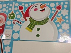 Christmas decorations. Centerpiece, banner, selfie props, shaped fans, Decals