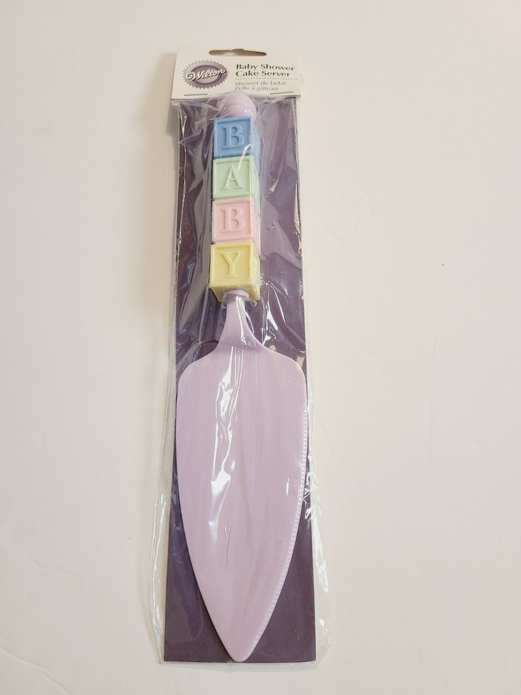 NEW 2006 Wilton PASTEL Baby Blocks PLASTIC CAKE SERVER 🆕