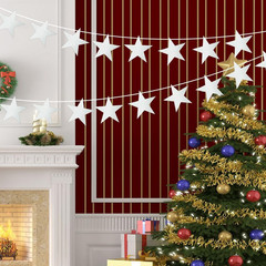 Star Cutouts, 24PCS Metallic Double Printed Paper Stars, 6 Inch Cardboard Decora