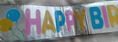 36 Multi-Colored Neon Letter & Number Pads, 8 Loot Bags, Birthday Banner Bundle