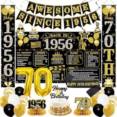 70th Birthday Decorations Men Women