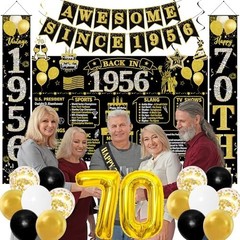 70th Birthday Decorations Men Women