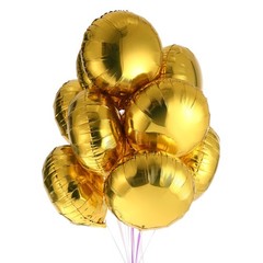 50pcs/lot Round Shape Foil Mylar Helium Balloon 18″ Balloon Birthday Party De…